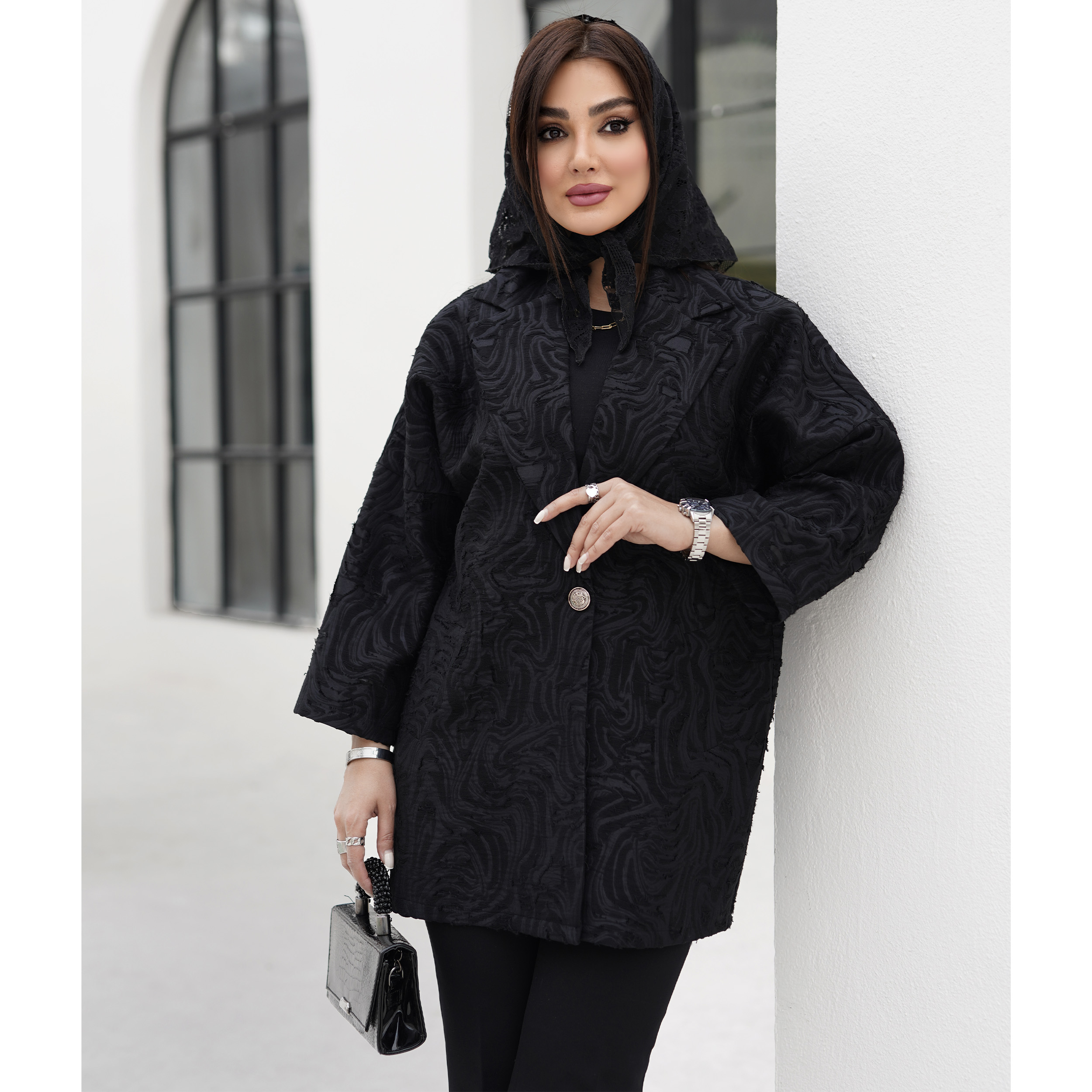 مانتو زنانه مانتو عید مانتو ژاکارد فروشگاه دوته